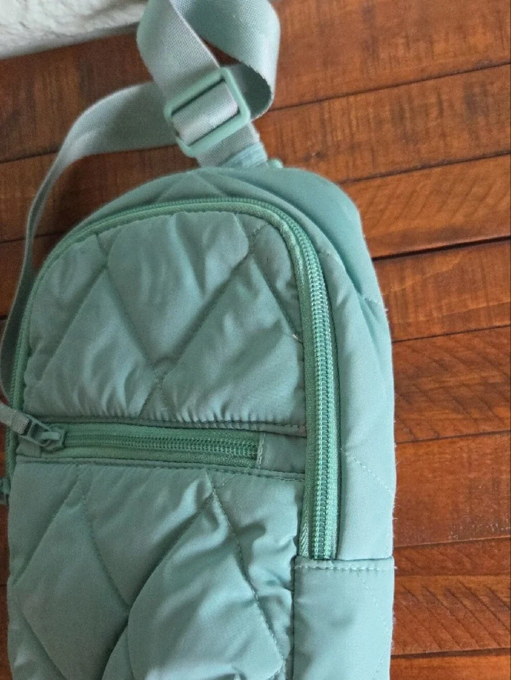 Vera Bradley Quilted Mint Crossbody Backpack